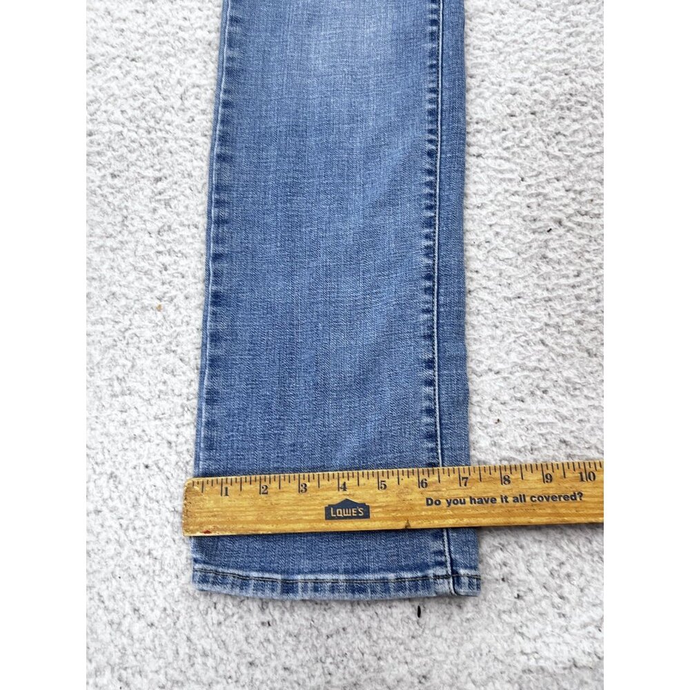 Levis Jeans Womens Size 10 505 Straight Hi-Rise Blue Medium Wash - Picture 5 of 11